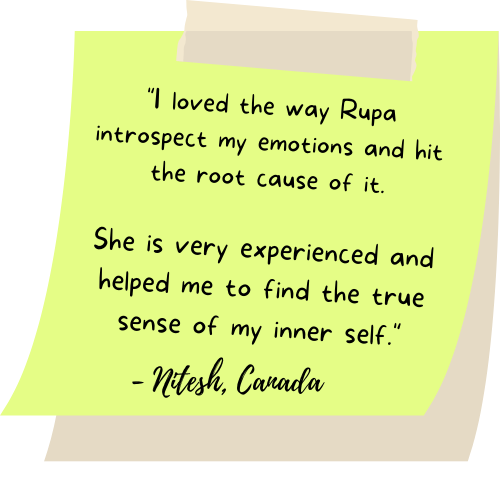 I loved the way Rupa introspect my emotions and hit the root cause of it. GoodLives helped me to find the true sense of my inner self.